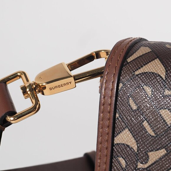 Burberry TB Monogram Stripe Canvas Leather Crossbody Bag - Picture 14 of 14